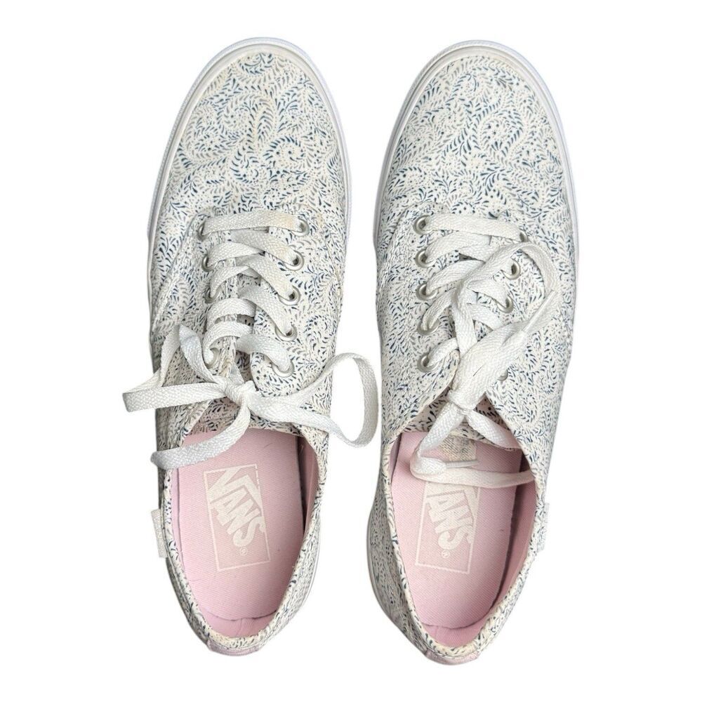 Vans Off The Wall Paisley Low Top Canvas Paisley Casual Sneaker Women Size 10 - Picture 3 of 8